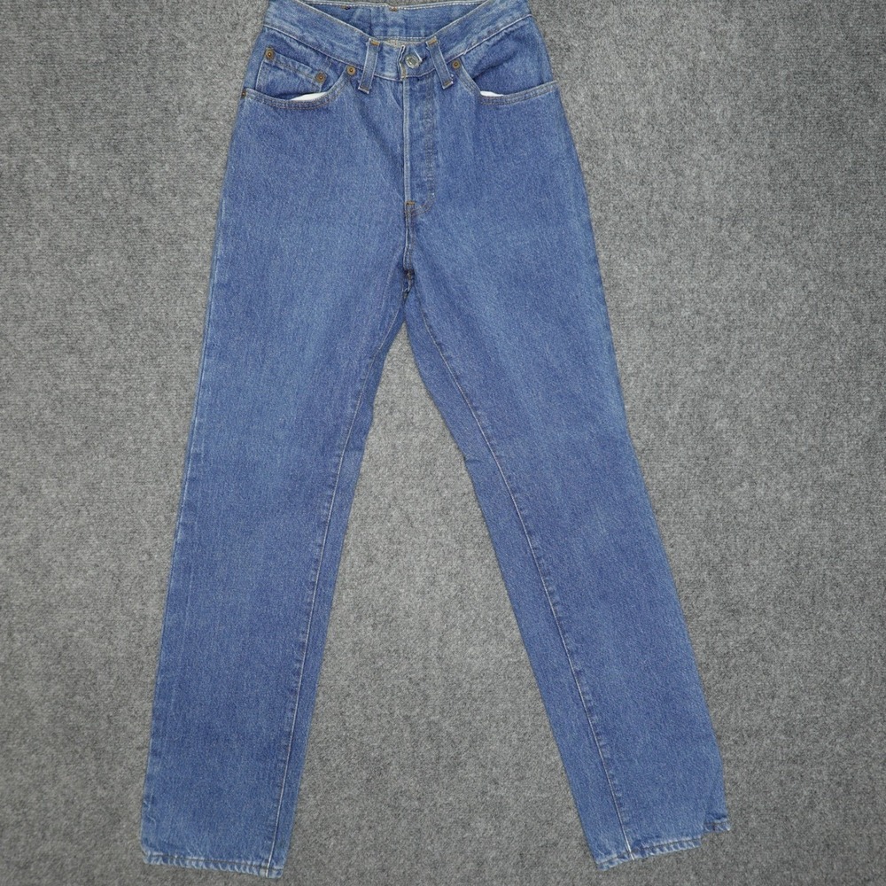 Vintage Levis 501 Jeans Womens 26x32 Blue Button Fly‎ Straight Classic USA 80s